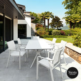 7 Piece Patio Dining Setting with Pacific Armchairs - Mega Outdoor