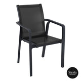 7 Piece Patio Dining Setting with Pacific Armchairs - Mega Outdoor 
